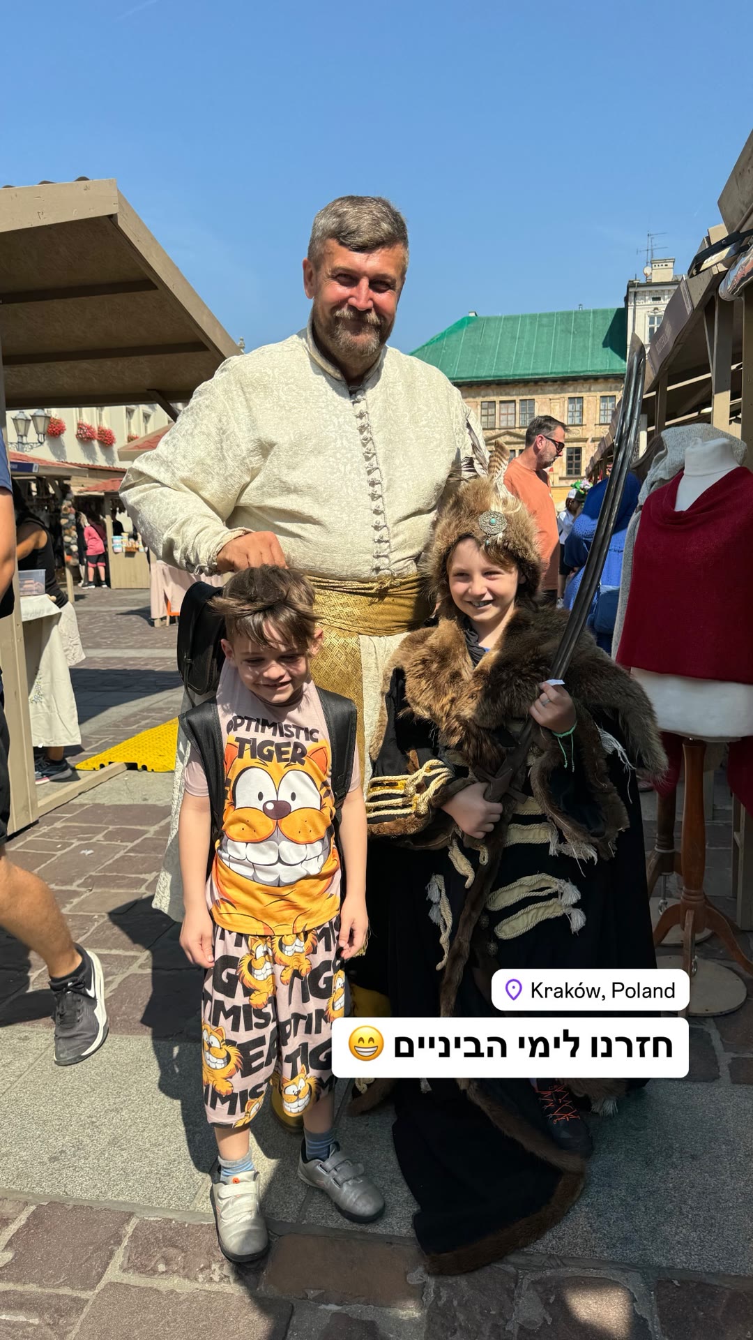 Medieval dress-up in Kraków's Old Town
