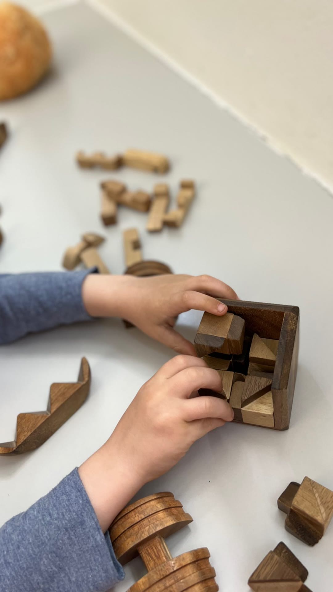 Wooden puzzles at a kids' spot in Vienna