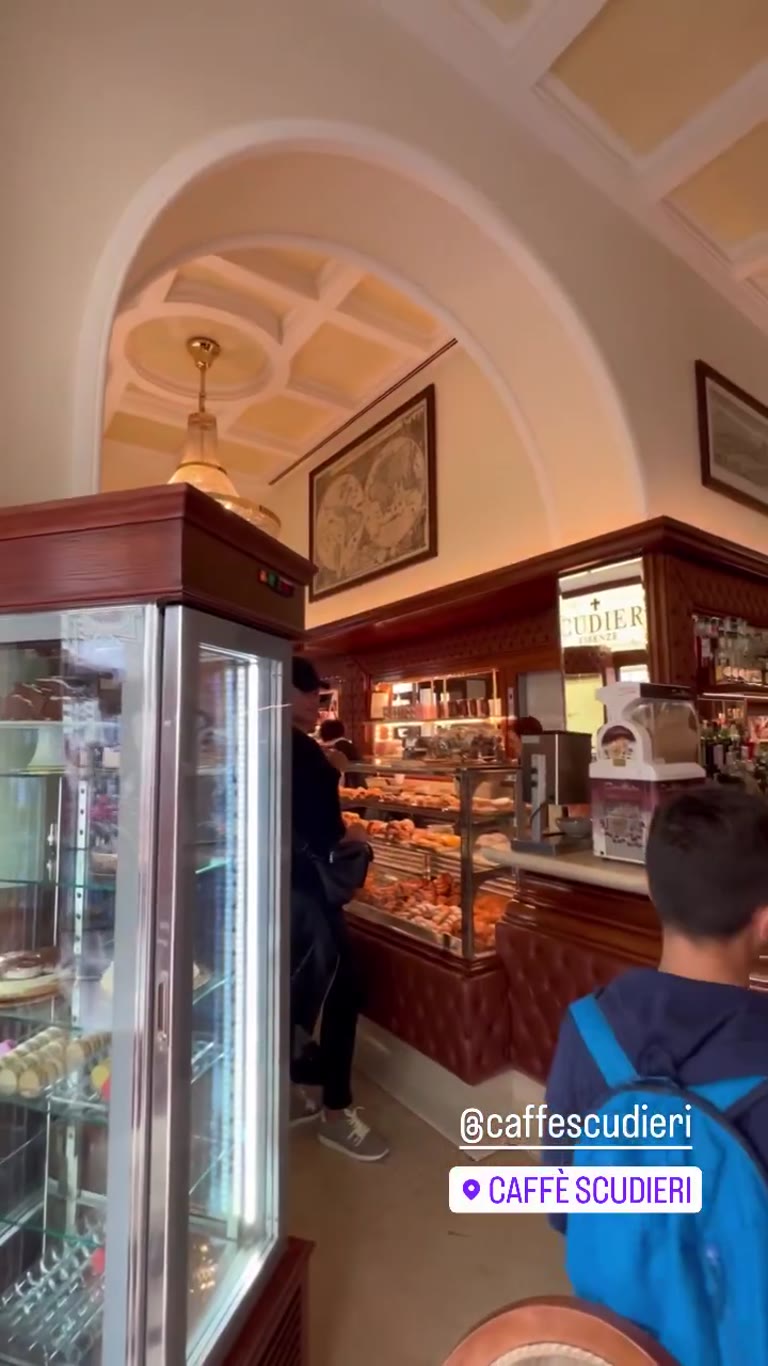 Breakfast at Caffè Scudieri, Florence