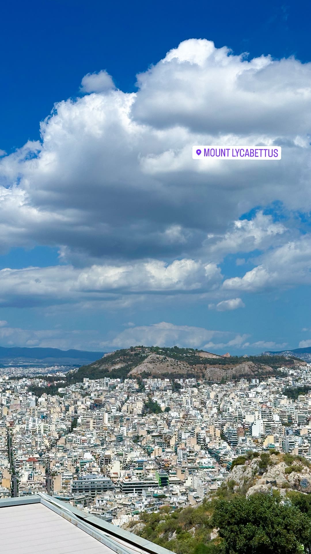 View from Mount Lycabettus, Athens