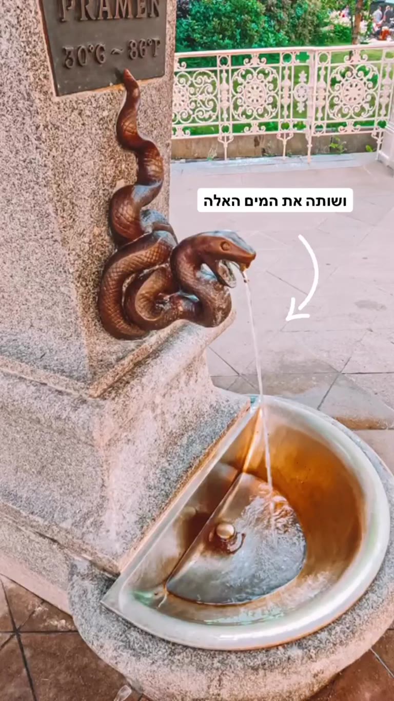 מזרקת הנחש והמים החמים בקרלובי וארי