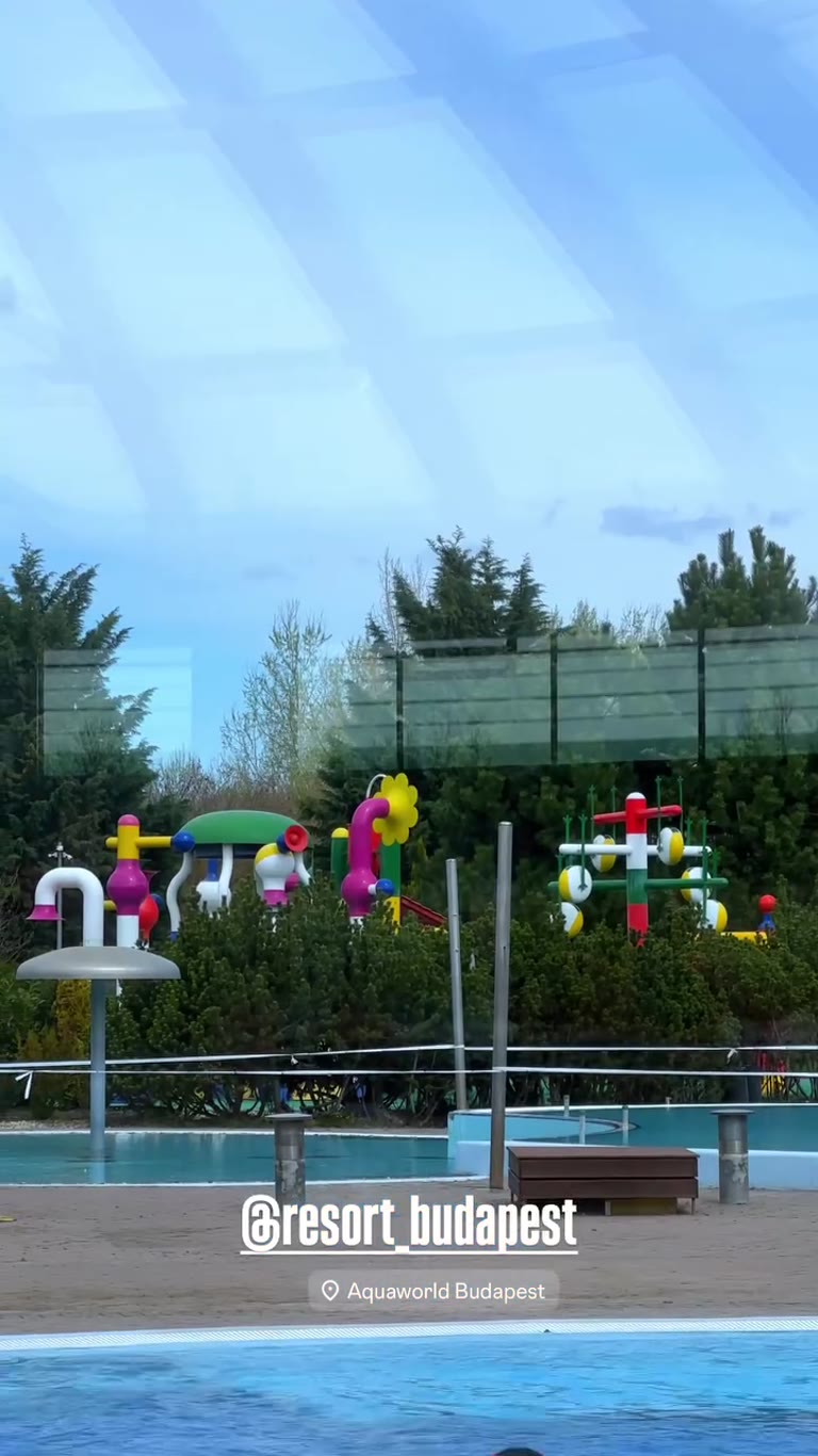 Aquaworld Budapest water park with kids