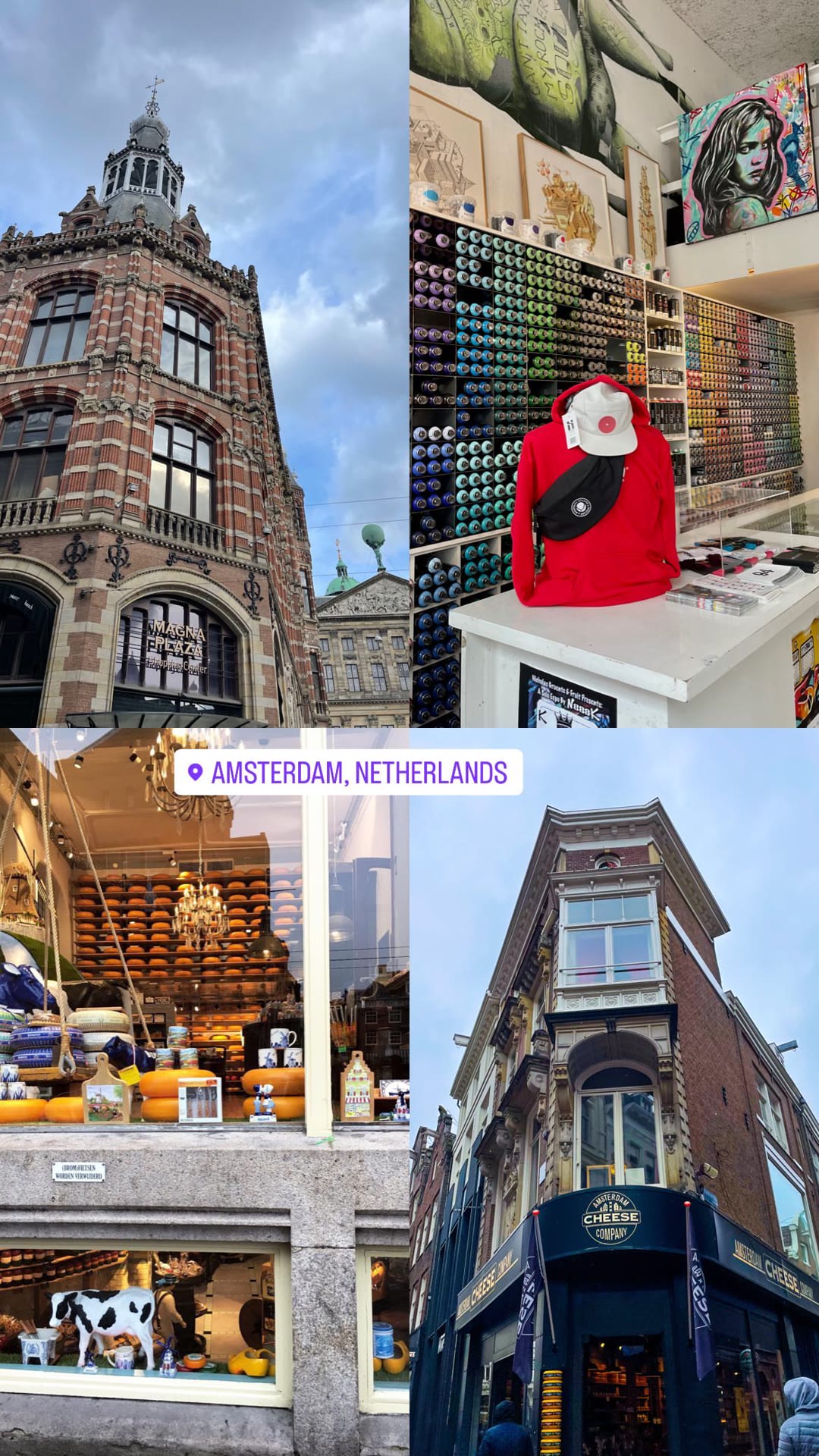 Amsterdam: Magna Plaza & Amsterdam Cheese Company