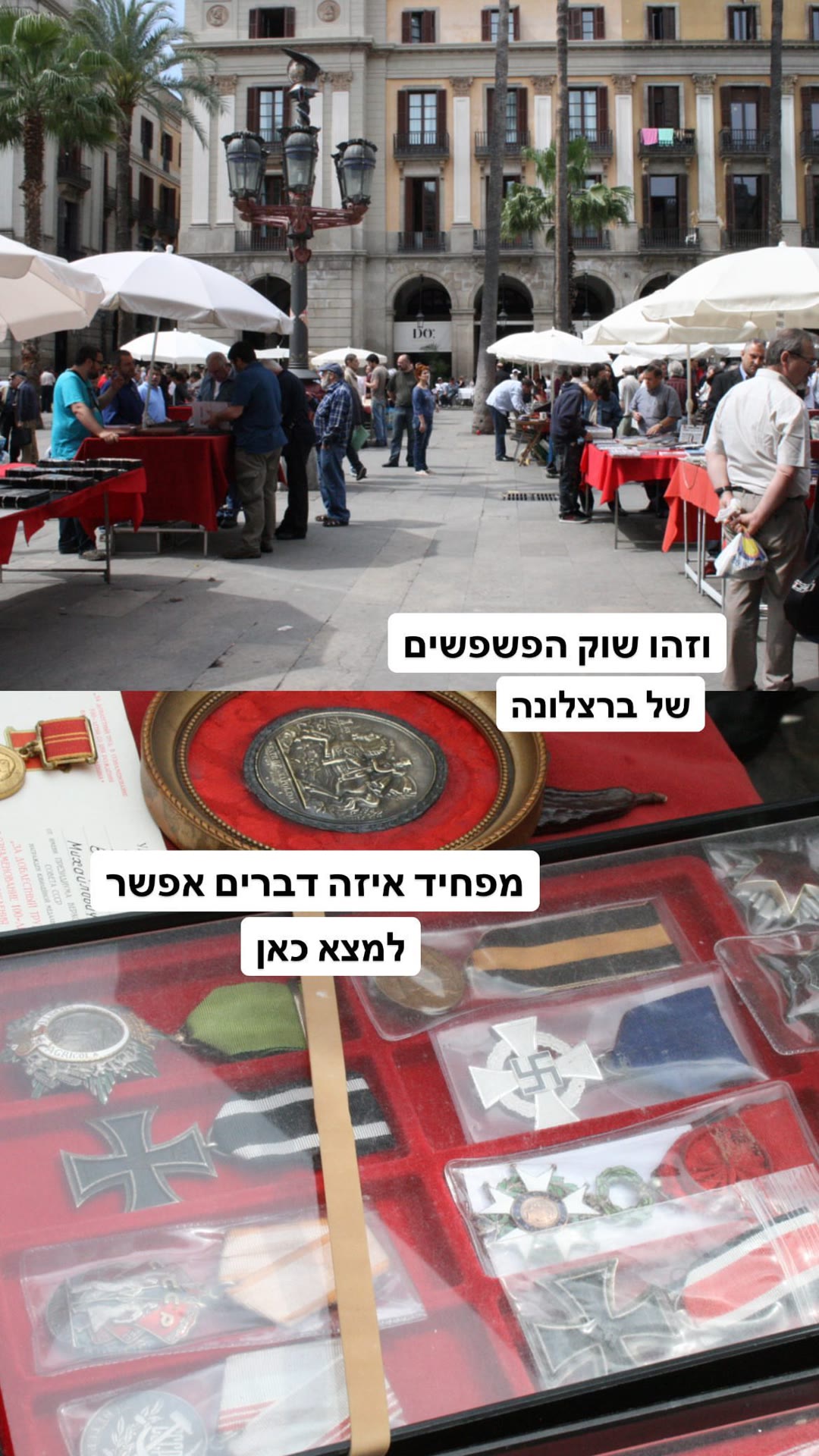 שוק הפשפשים של ברצלונה בפלאסה ריאל