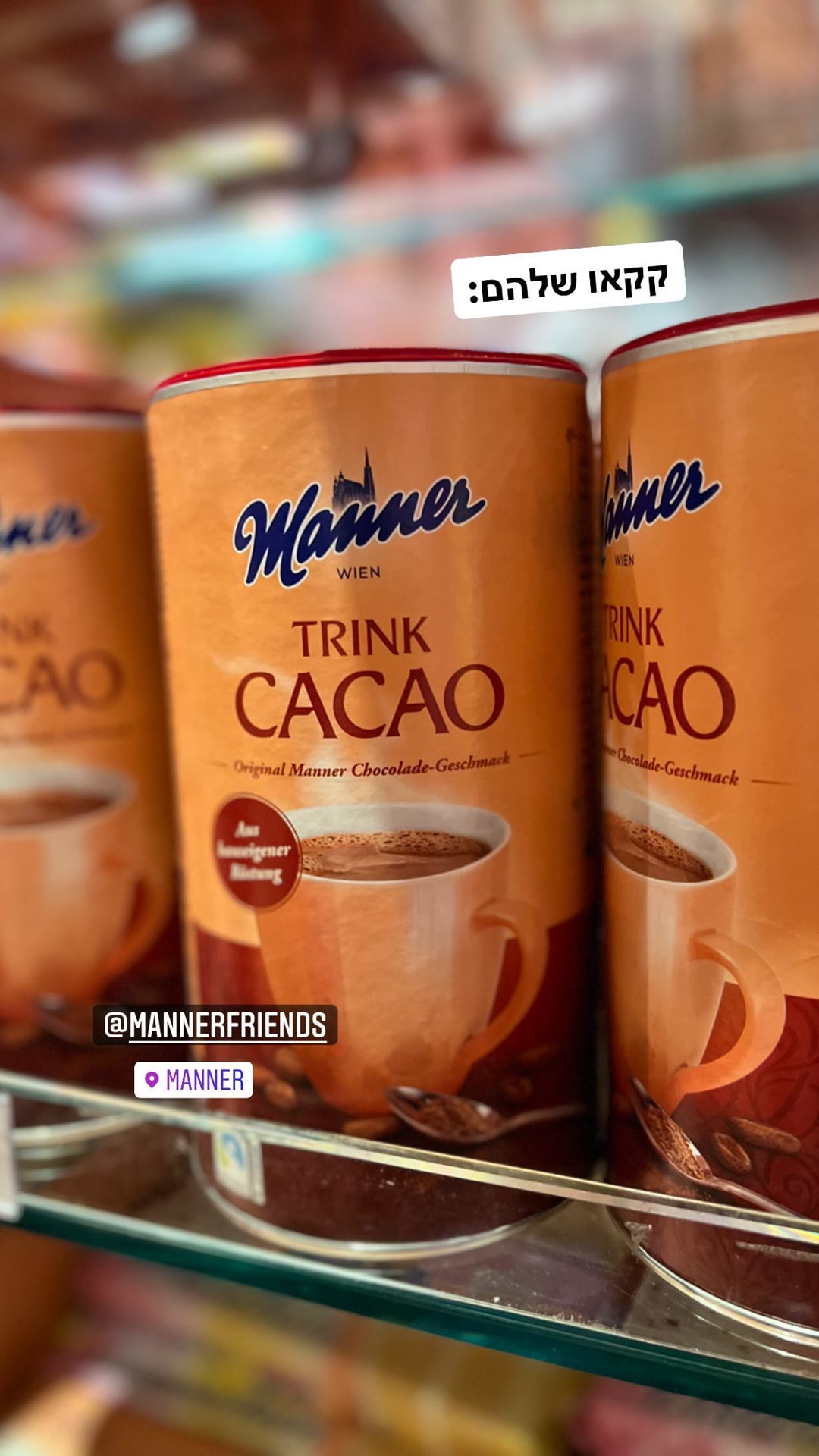 Manner cacao at the Manner store, Vienna