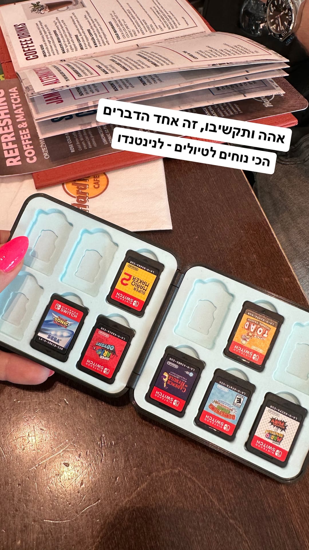Nintendo Switch game case at Hard Rock Cafe Kraków