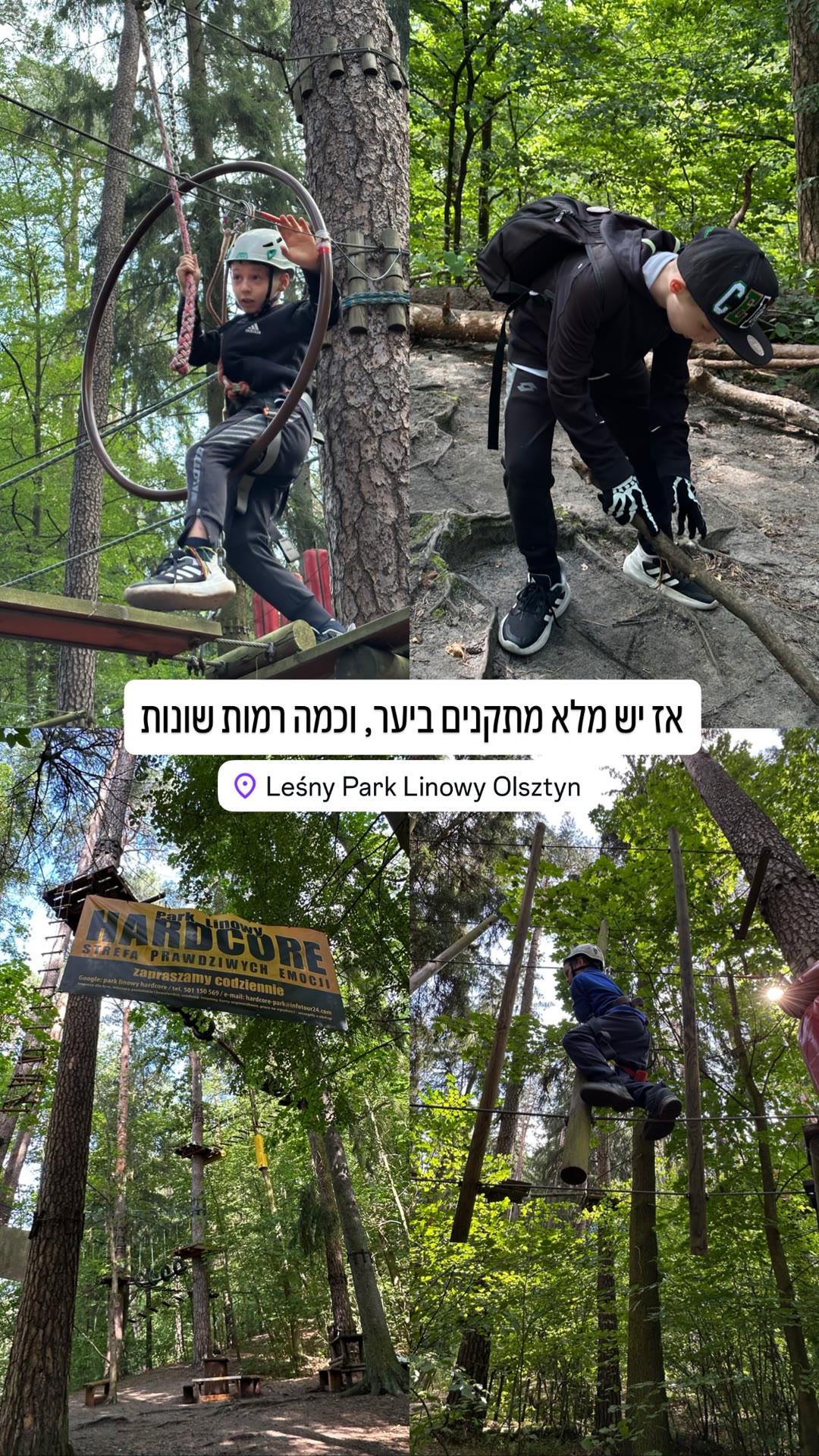 Leśny Park Linowy – rope park in Olsztyn