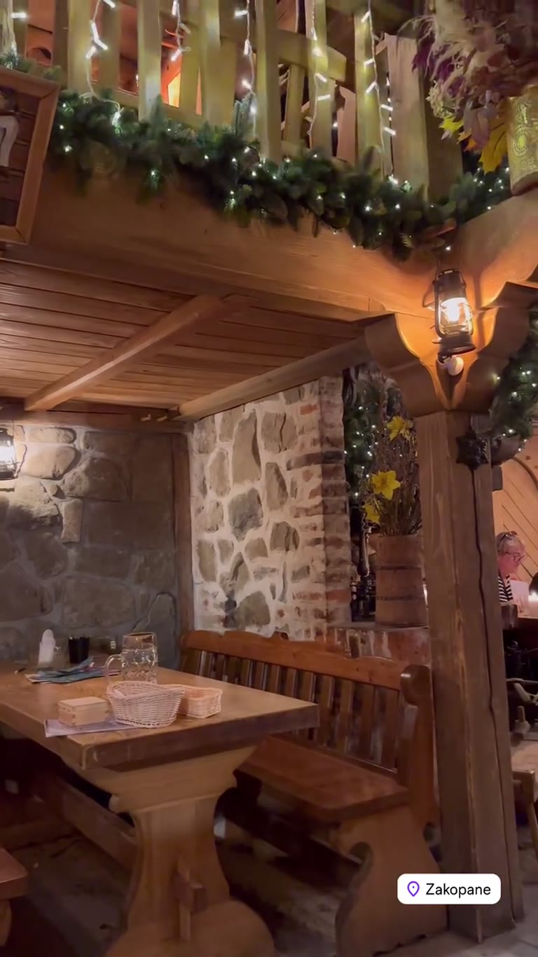 Traditional Highlander restaurant in Zakopane