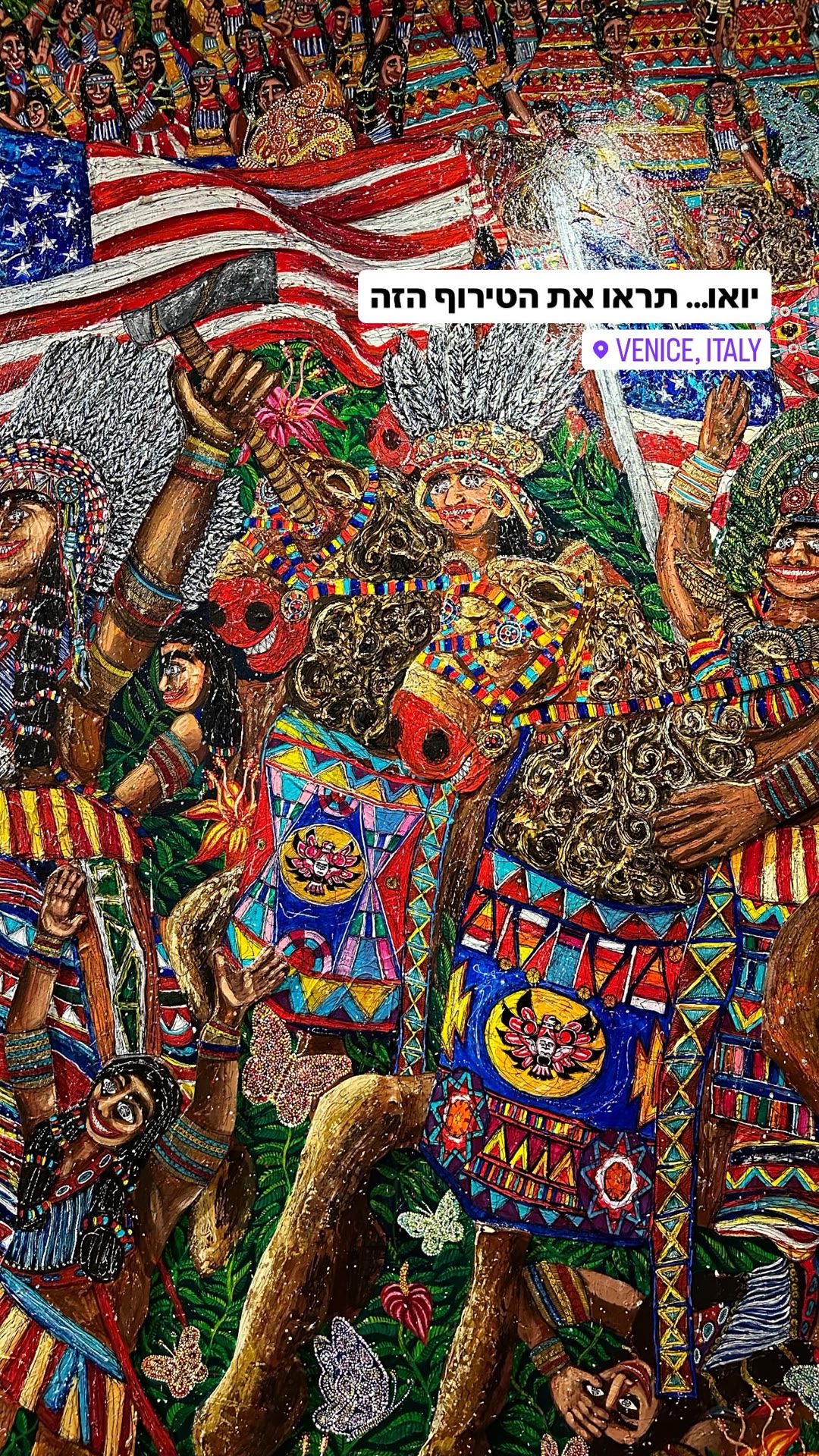 Detailed painting at the Venice Biennale