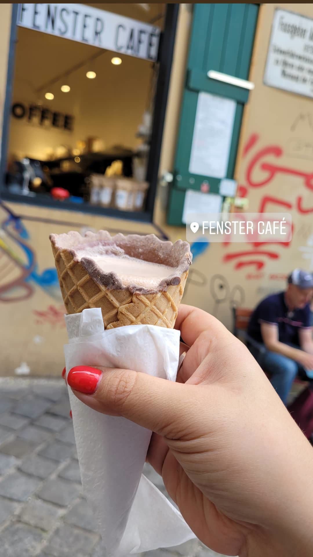 Fenster Café בווינה – קפה בגביע גלידה