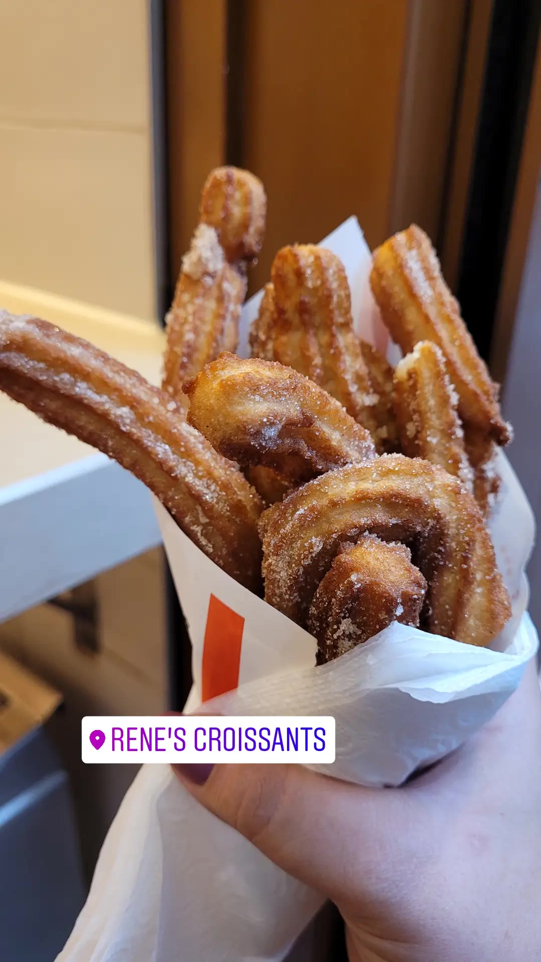 צ'ורוס קרואסון ב-Rene's Croissants אמסטרדם