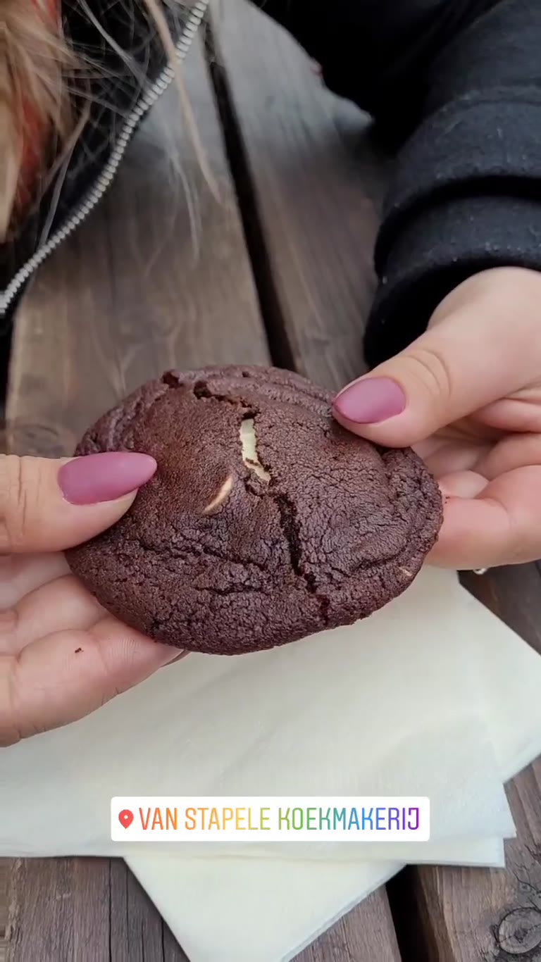 העוגייה של Van Stapele Koekmakerij באמסטרדם
