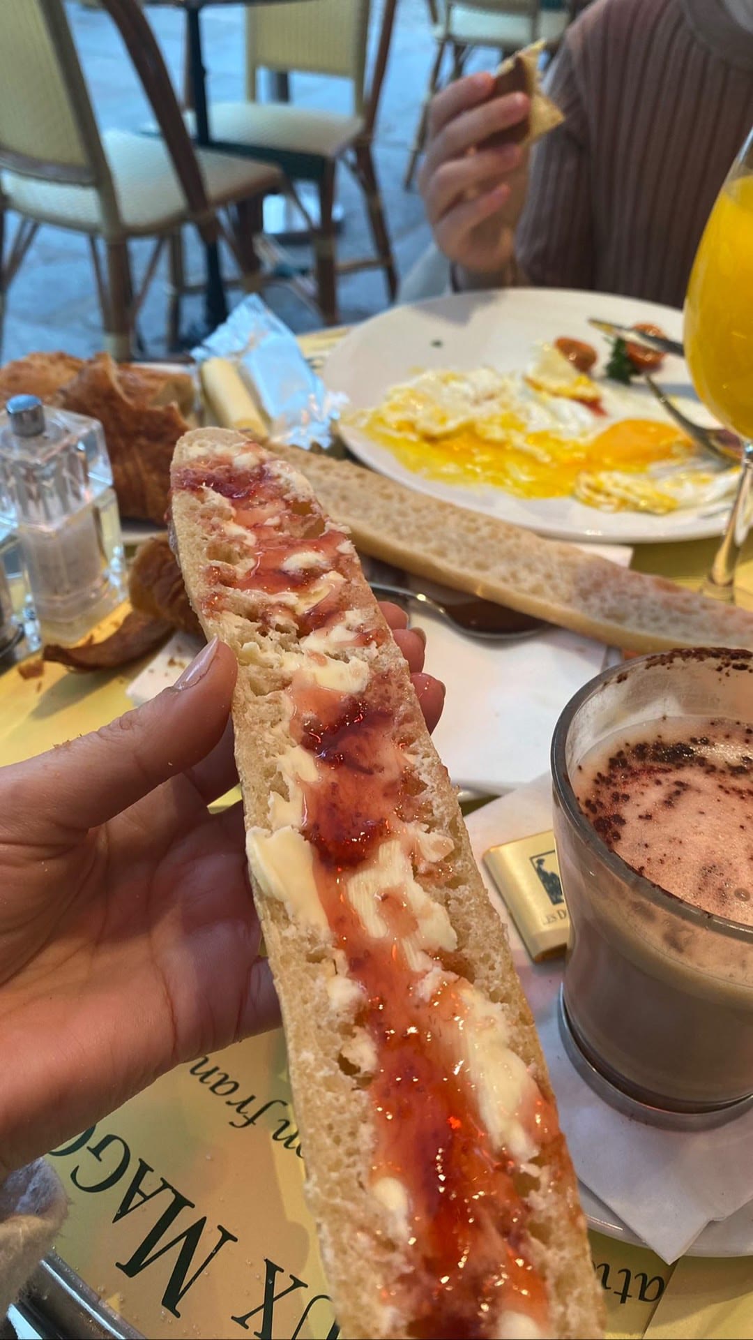 Breakfast at Les Deux Magots, Paris