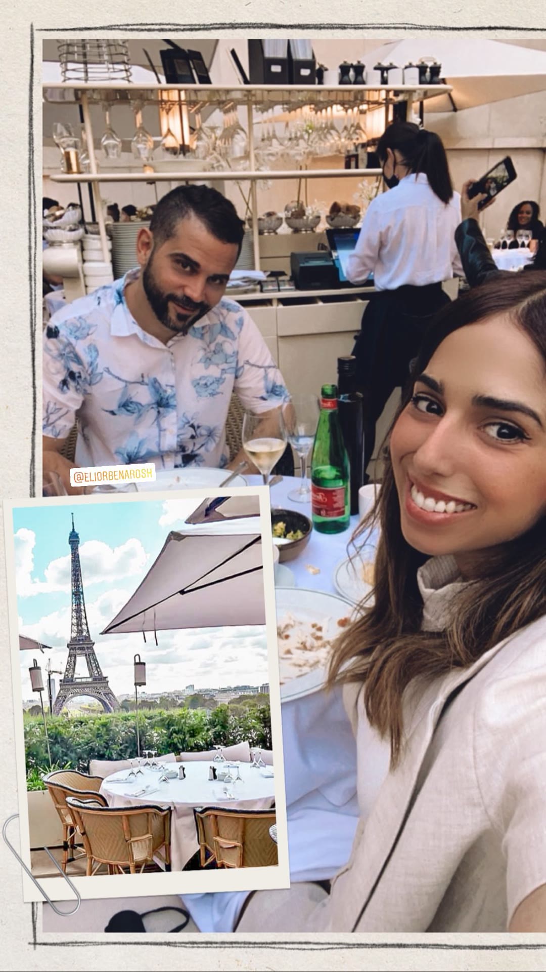 Lunch with an Eiffel Tower view in Paris