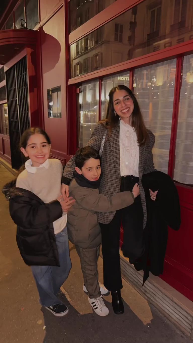 Night out with the kids at a Paris bistro