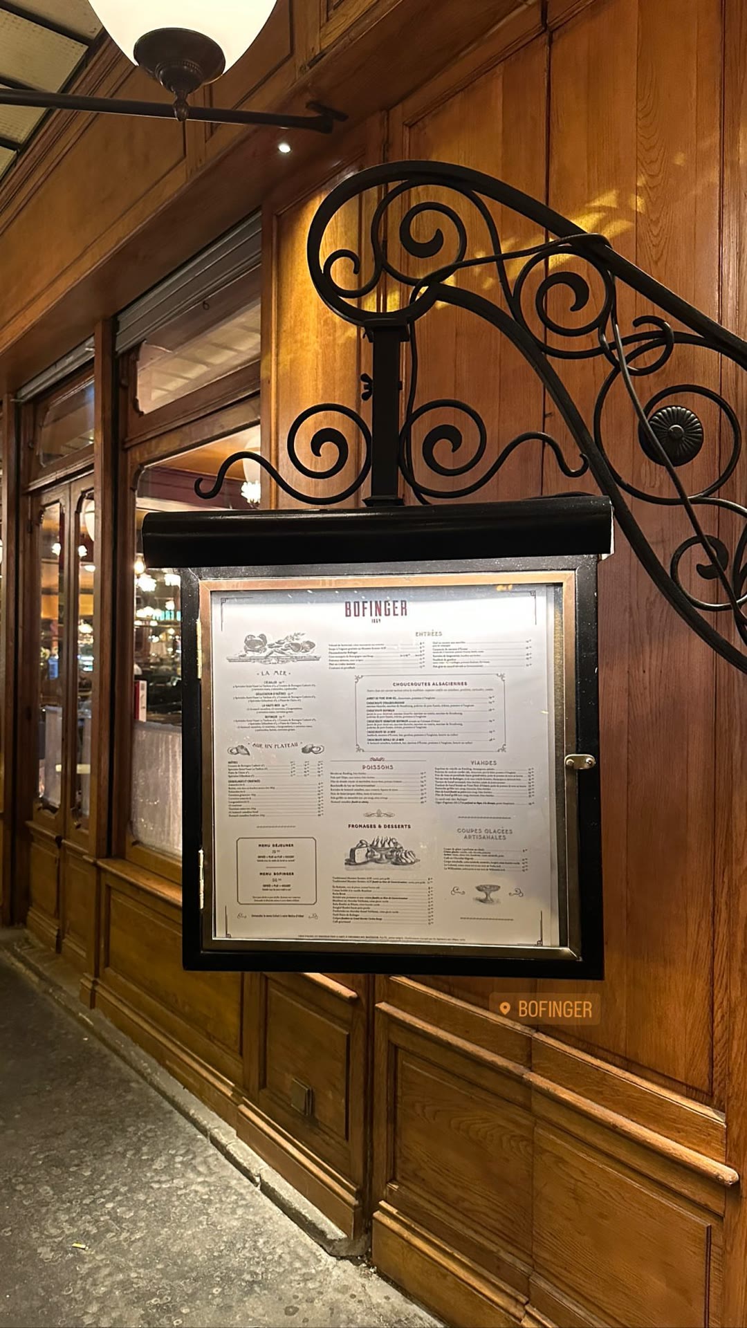 Bofinger, Paris brasserie near Bastille