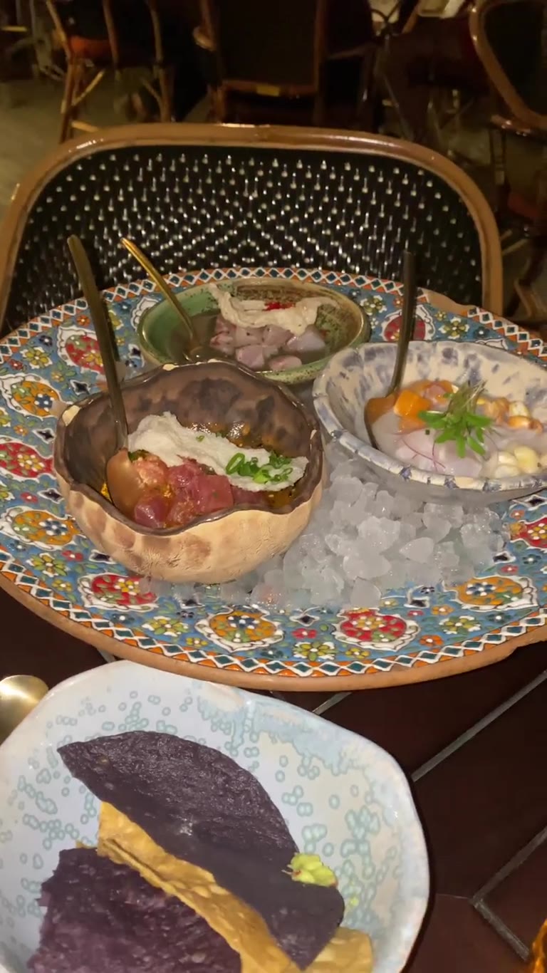 Ceviche trio and robata grill at a Paris spot