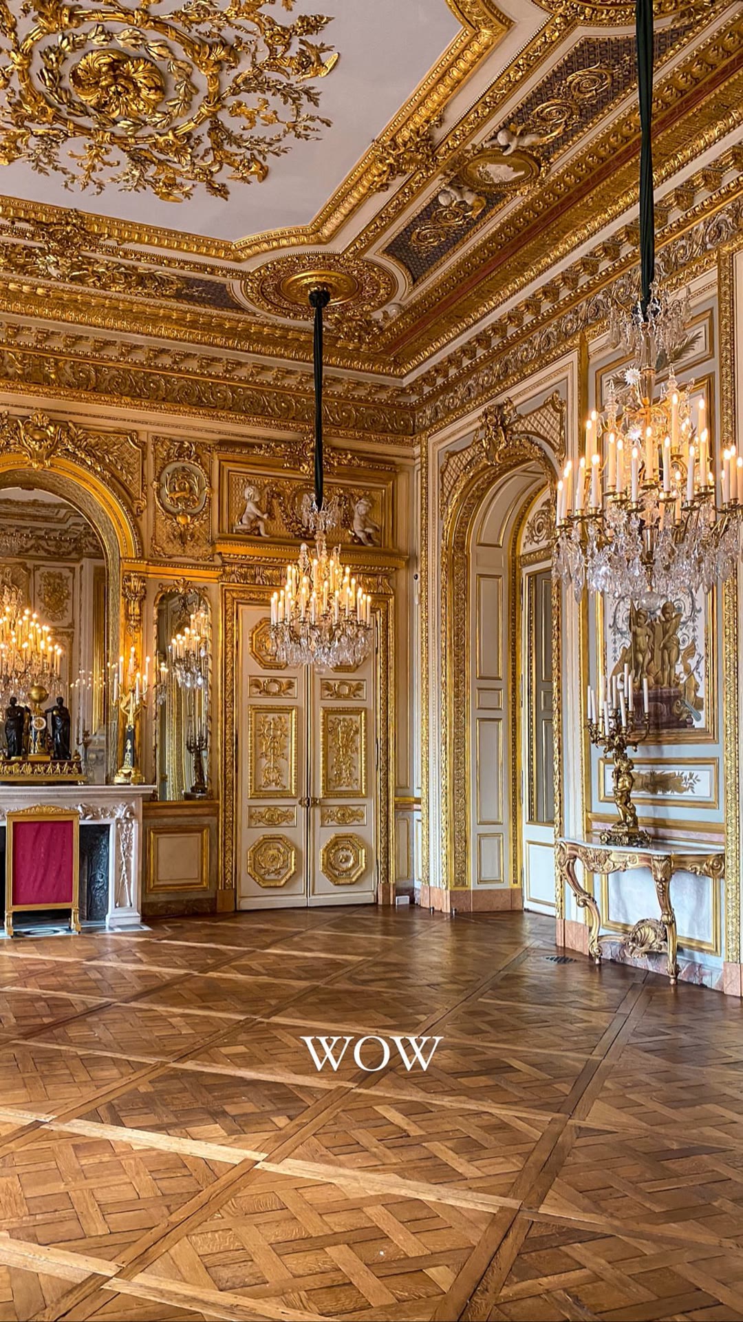 Gilded salon in a Paris museum — "WOW"