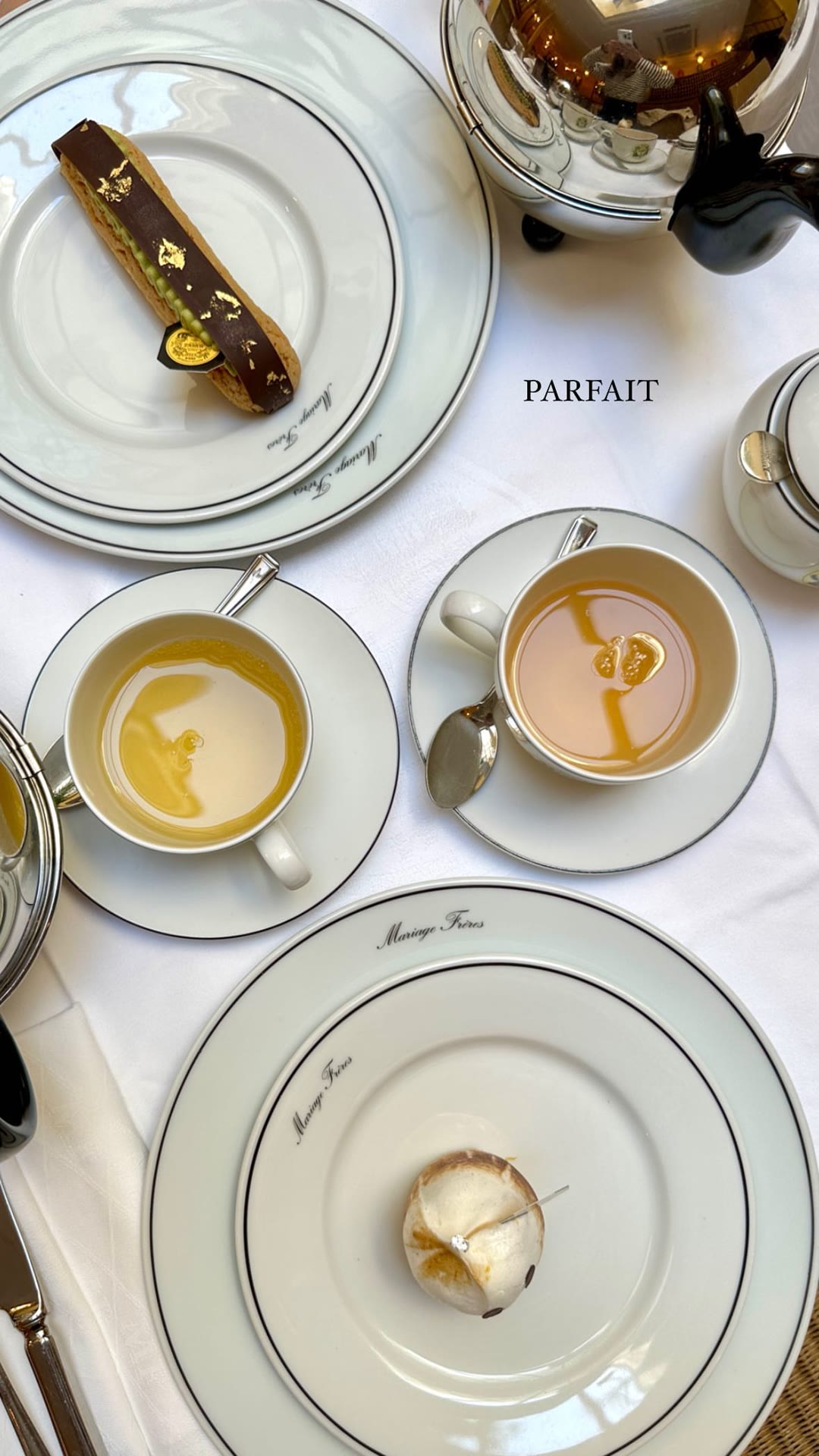 Afternoon tea at Mariage Frères, Paris