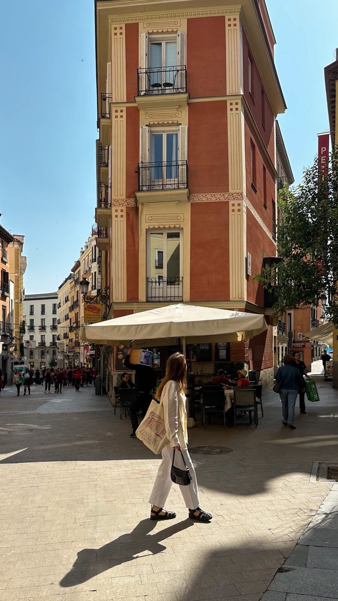 Walking Calle de Postas in central Madrid