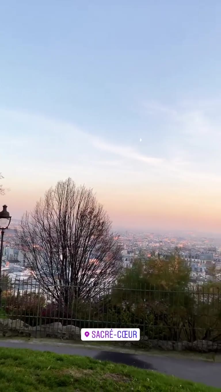 Sunset over Paris from Sacré-Cœur, Montmartre