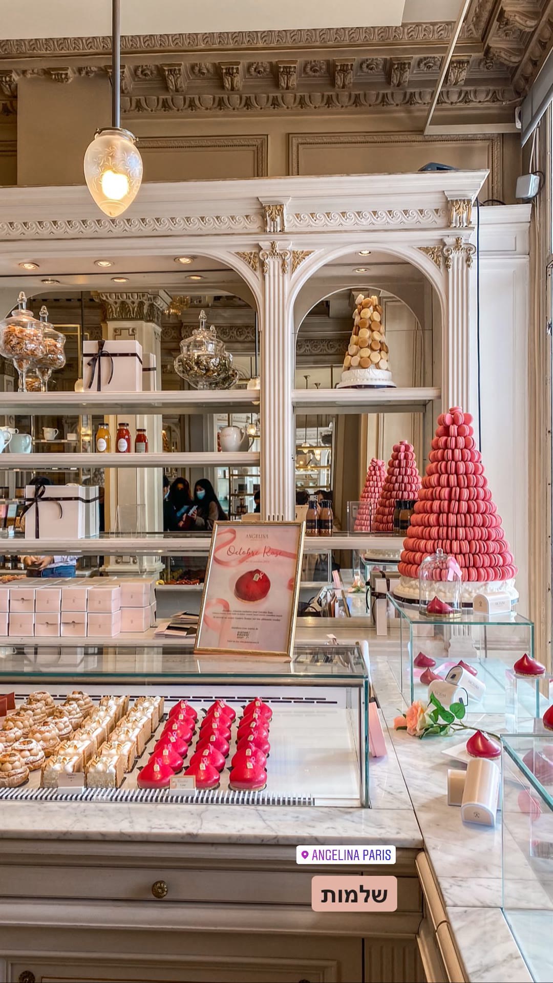 Angelina Paris pastry counter