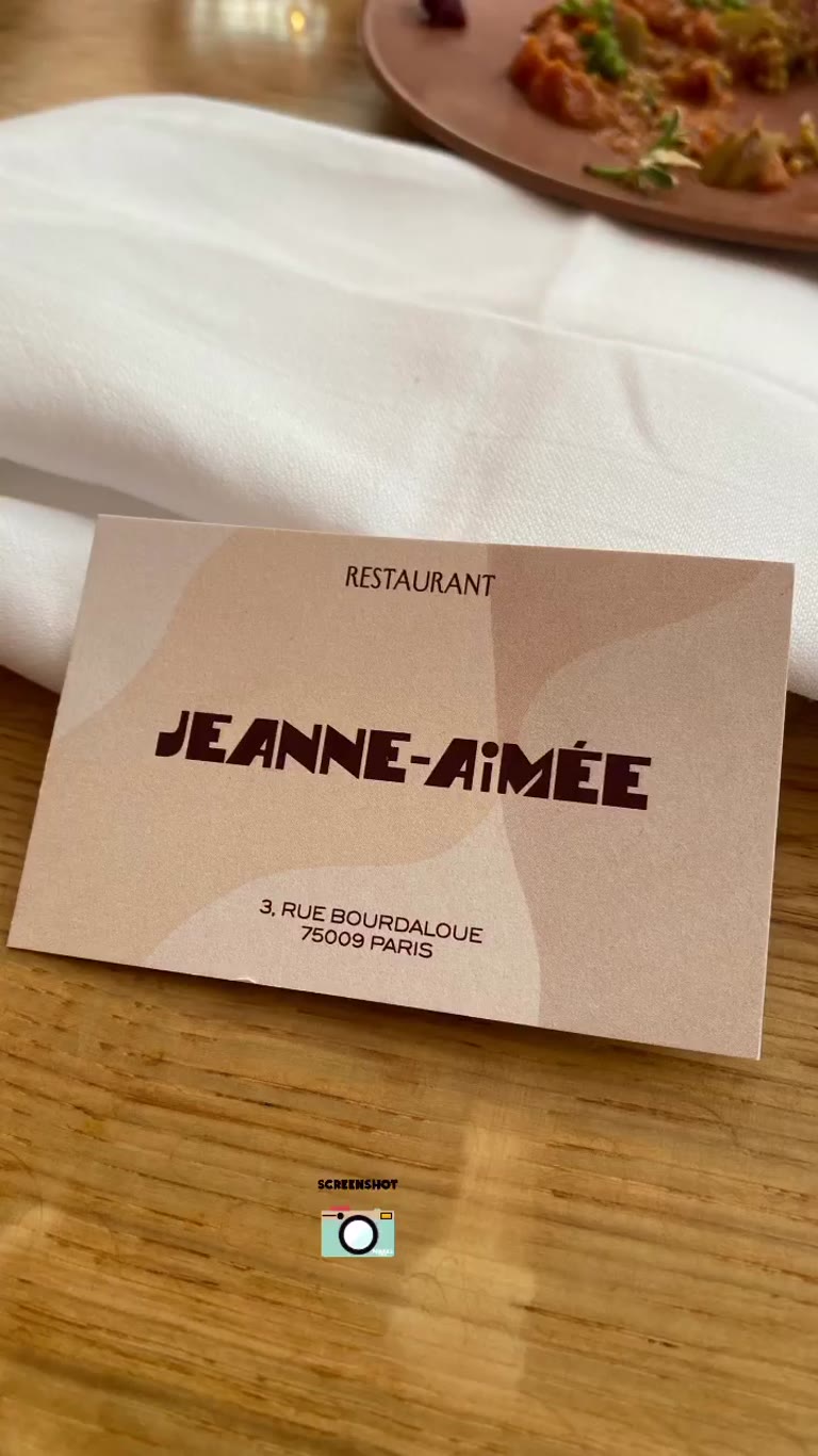 Restaurant Jeanne-Aimée, 9th arr. Paris