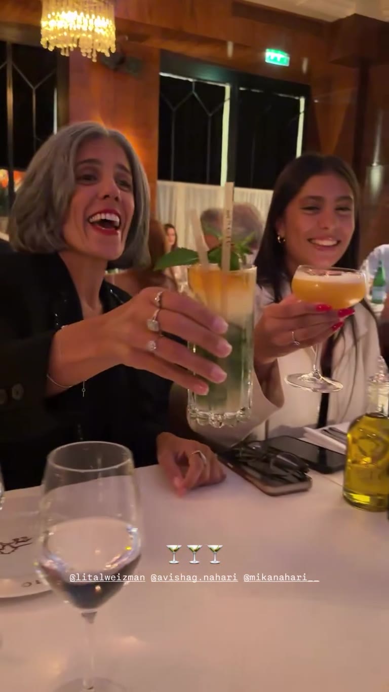 Cocktail toast at a Paris restaurant