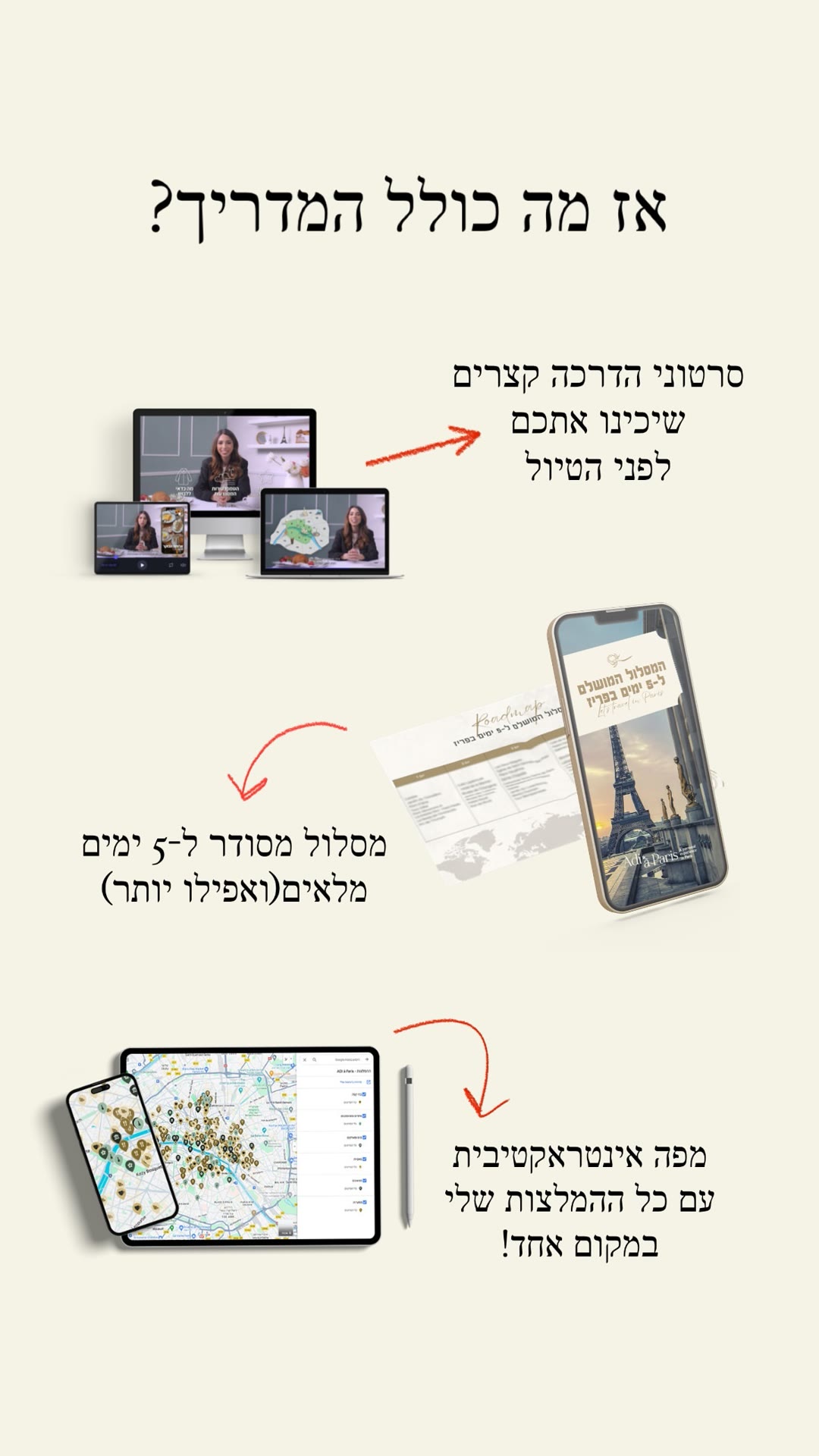 מה כולל המדריך לפריז של Adi à Paris