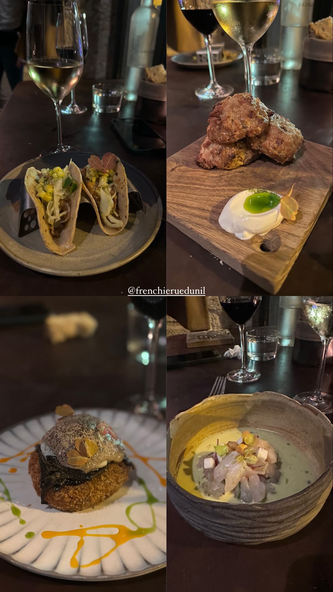 Frenchie Rue du Nil, Paris — tasting dishes