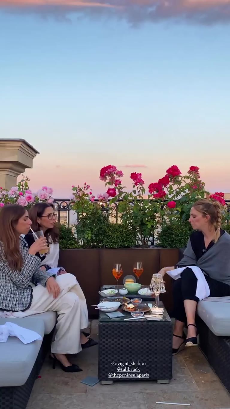 Sunset drinks on The Peninsula Paris rooftop