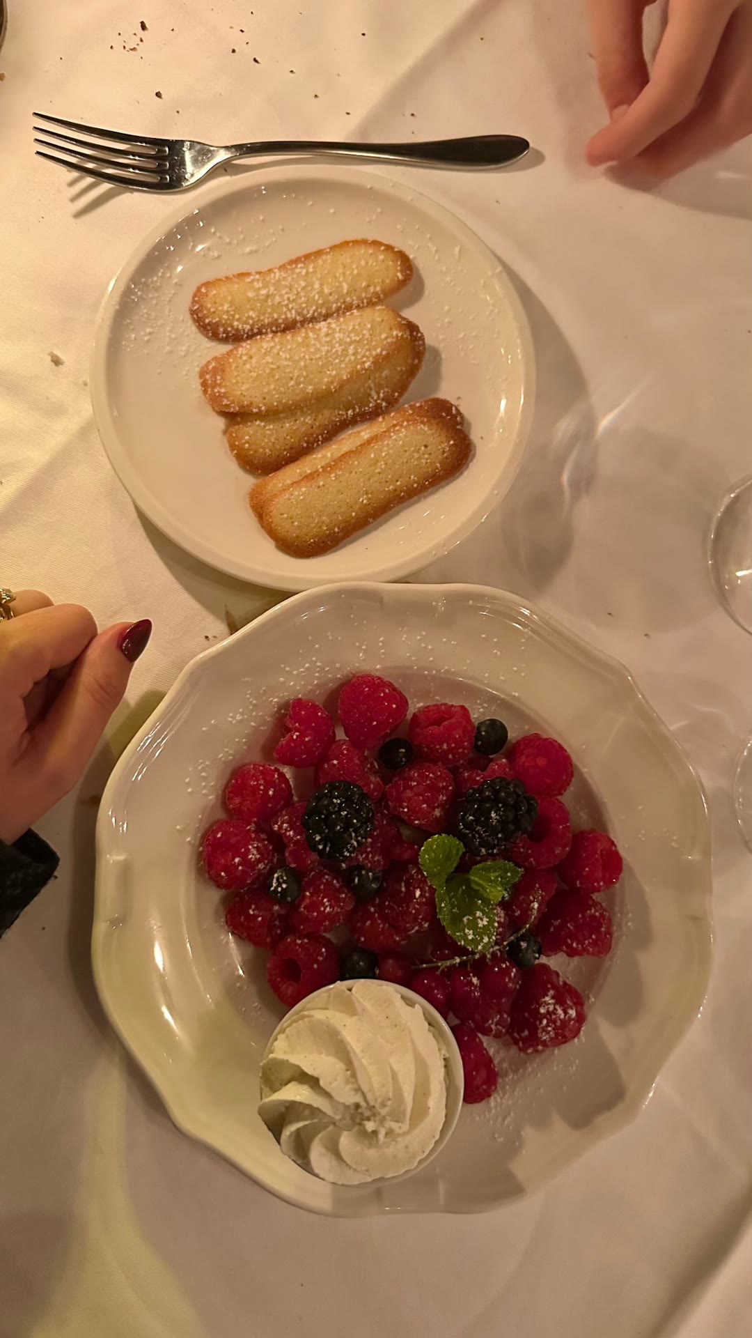 Berry dessert at an unnamed Paris restaurant