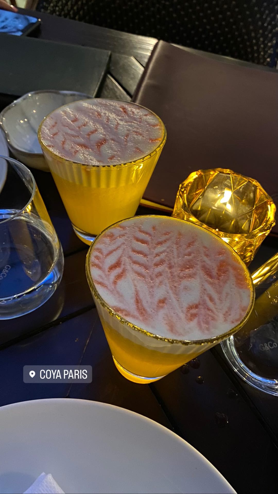 Pisco sours at COYA Paris