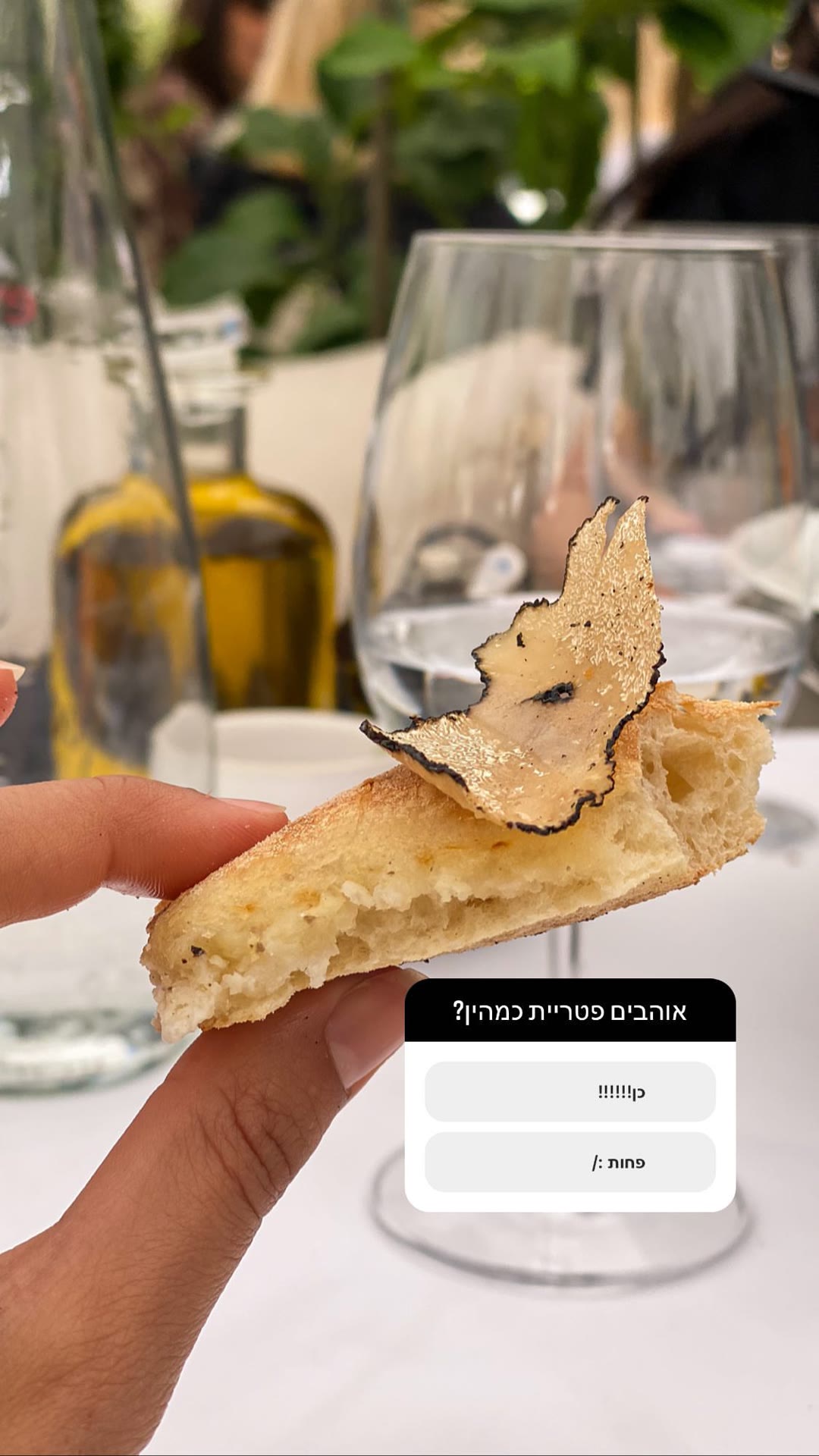 Truffle on focaccia — poll: yes or no?