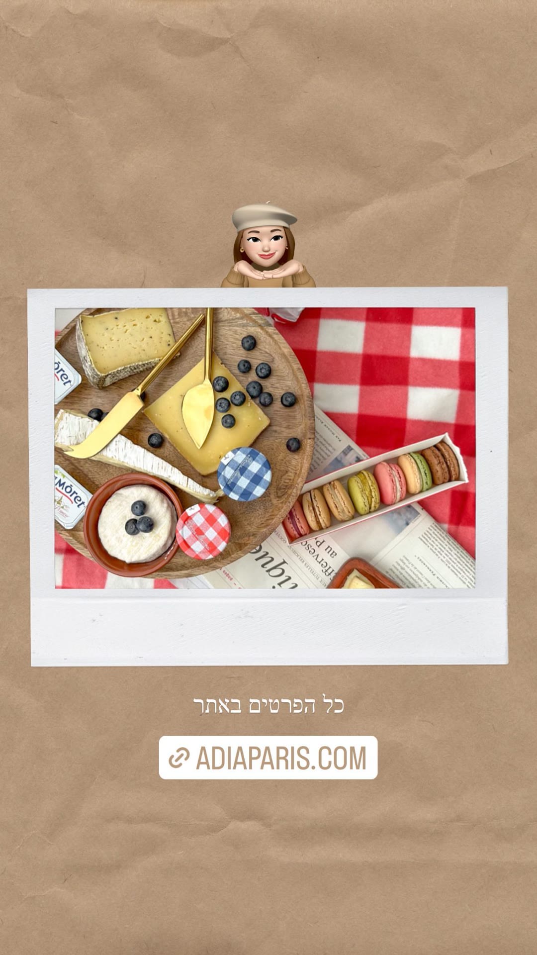 פיקניק פריזאי: גבינות ומקרונים