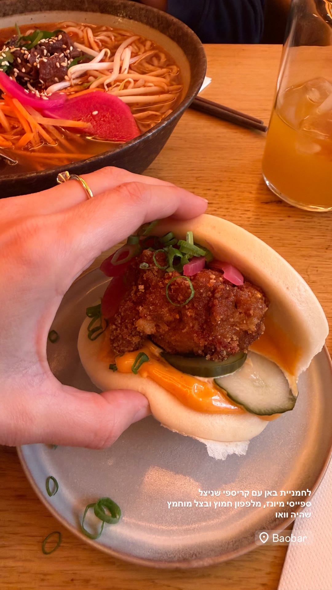 Baobar Paris — bao with crispy schnitzel