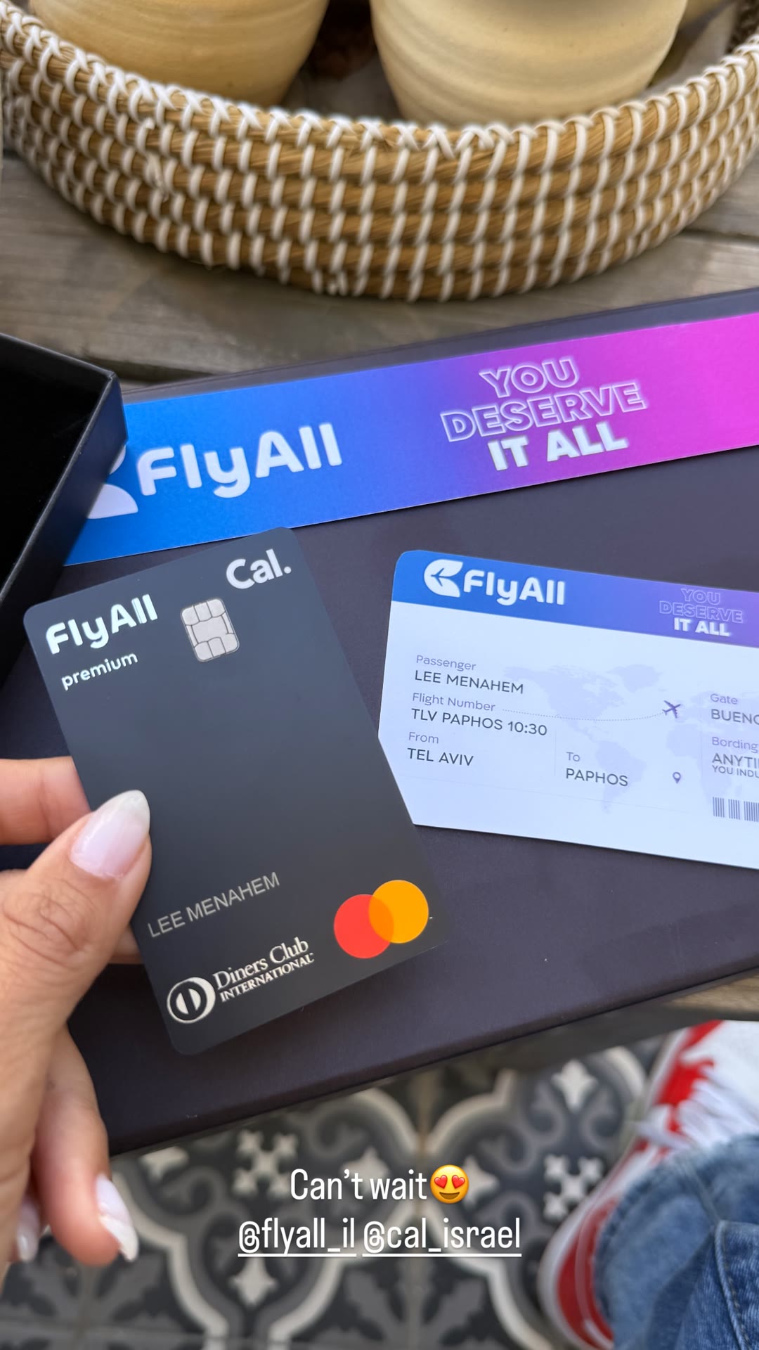 כרטיס FlyAll premium של Cal